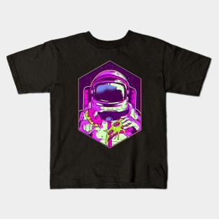Space Astronaut Junk Food Love Kids T-Shirt